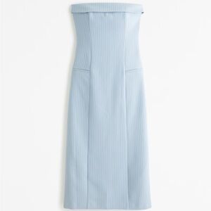 NWT Abercrombie and Fitch Strapless Tailored Midi Dress Size XL